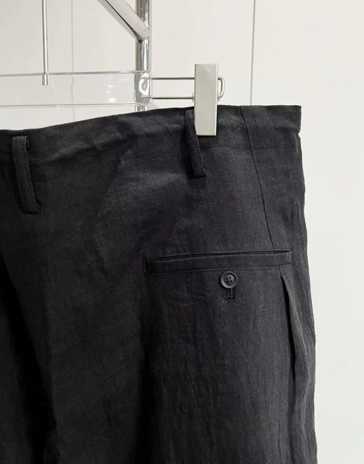 Yohji Yamamoto 22Ss Look 1 Black Slacks - DMC