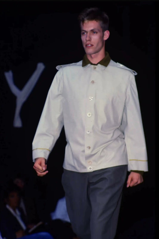 Yohji Yamamoto 90ss Embroidered Star Logo Show Coat