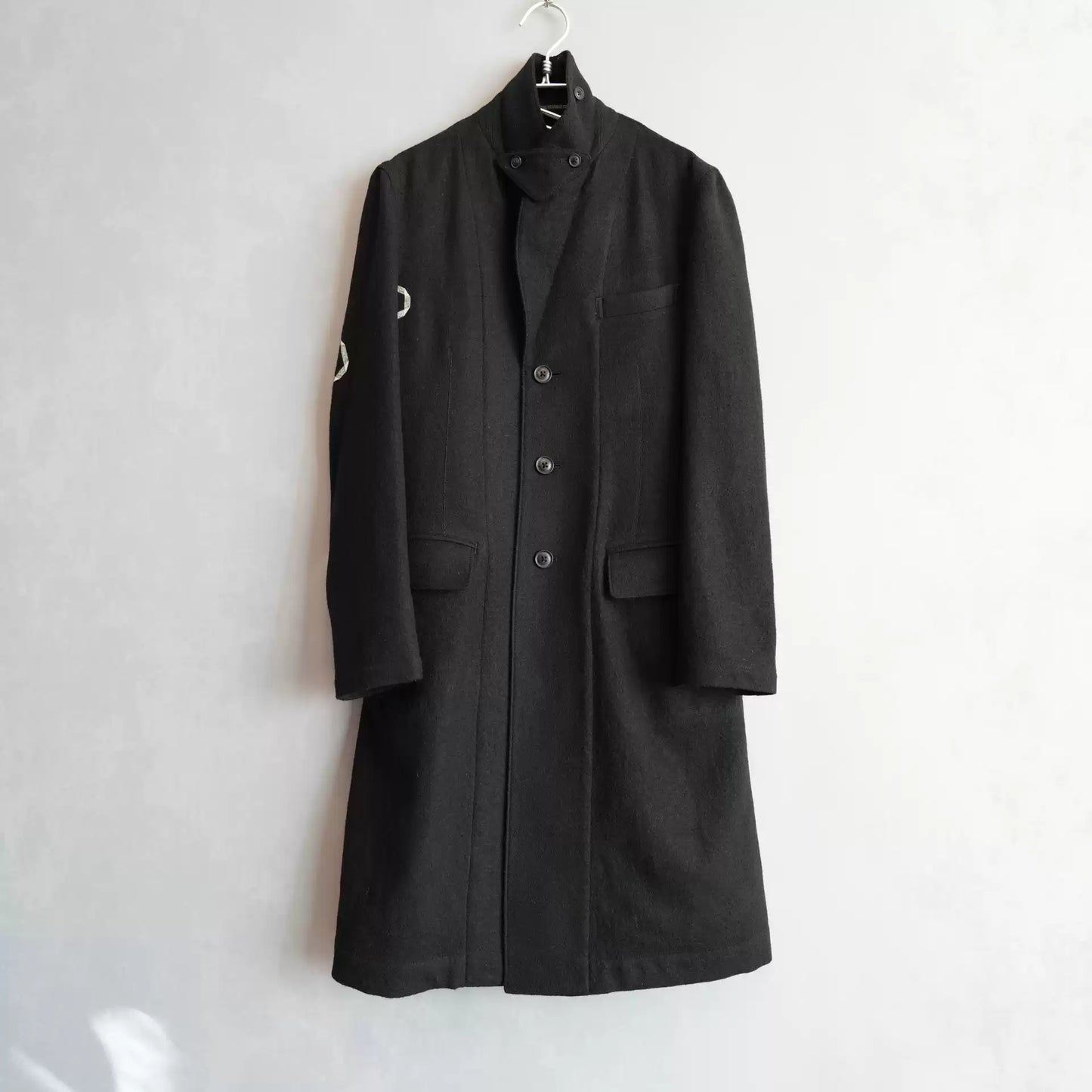Yohji Yamamoto 15AW Offset Show Wool Coat