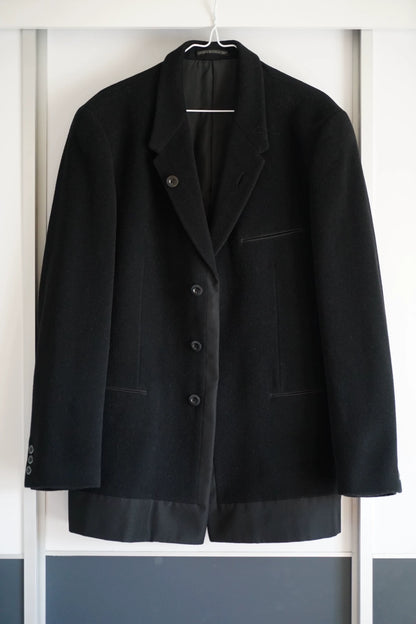 Yohji Yamamoto 01aw Mafia Cashmere Splicing Suit jacket