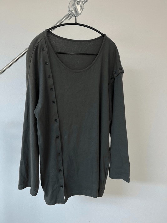 Yohji Yamamoto side button L/S Tee - DMC