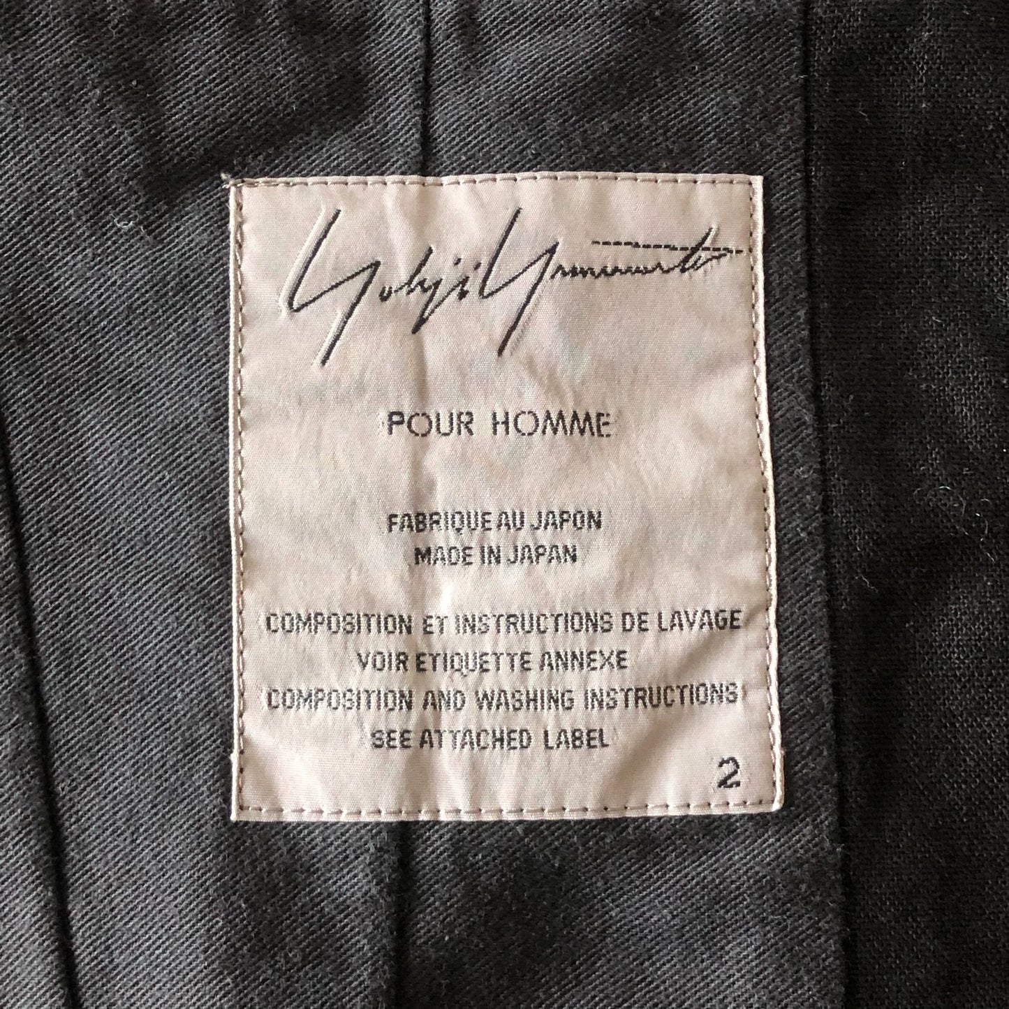 Yohji Yamamoto 10ss Kitano Takeshi suit jacket