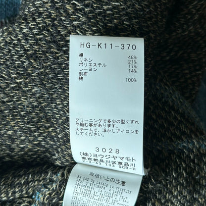 Yohji Yamamoto 22ss slogan graffiti silk sweater