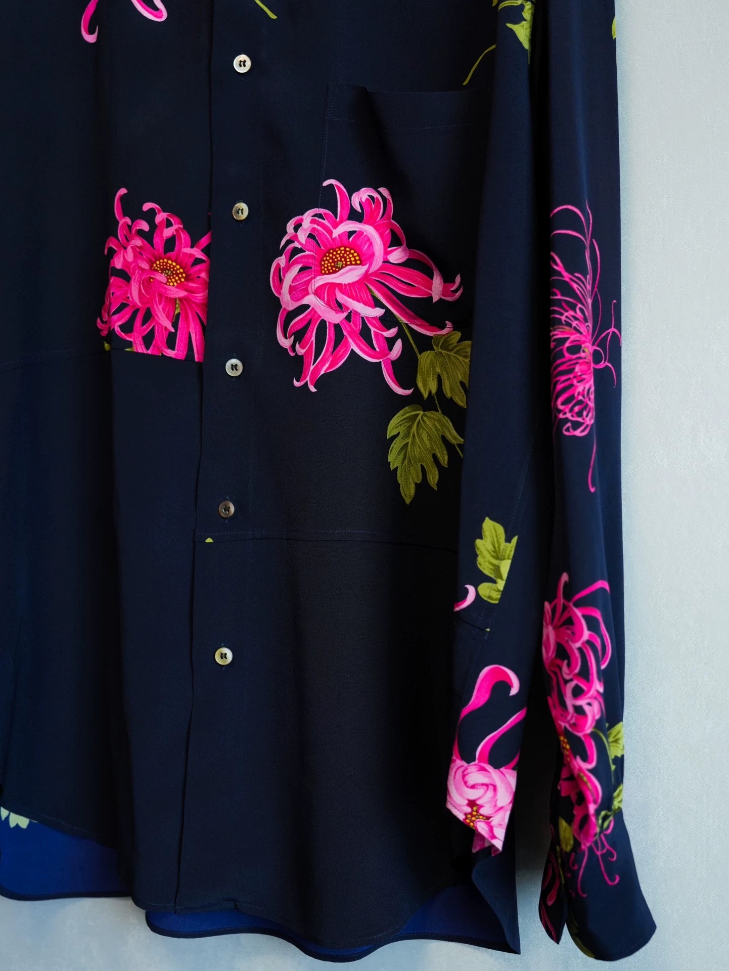 Yohji Yamamoto 96SS Seaside Flower Silk Shirt