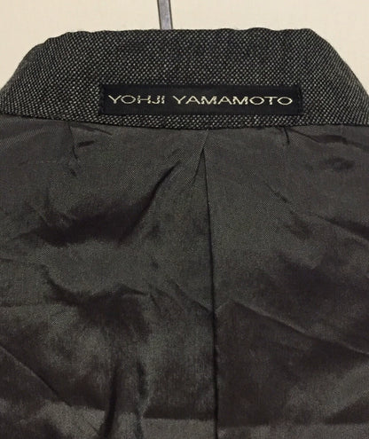 Yohji Yamamoto Y's for Men Grey Silk Wool Suit jacket