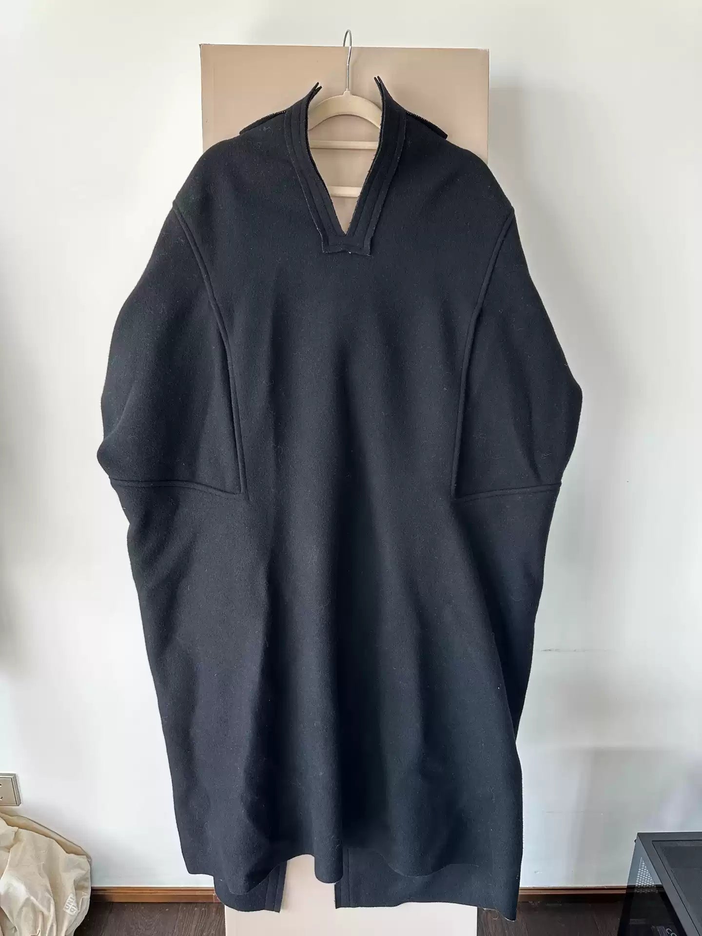 Yohji Yamamoto Fur Cape Trench Coat
