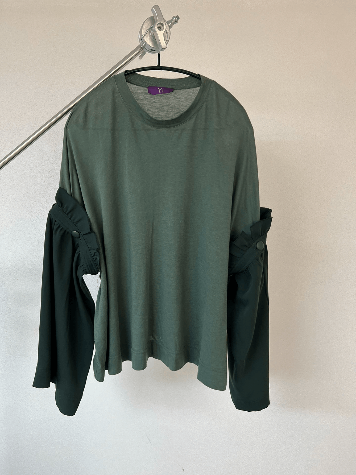 Yohji Yamamoto Y's Khaki two ways L/S tee - DMC