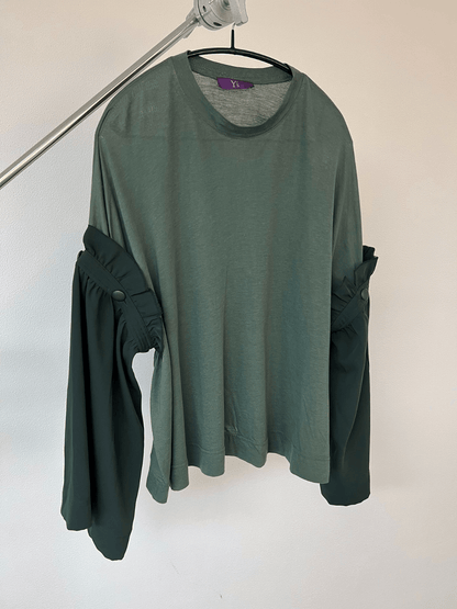 Yohji Yamamoto Y's Khaki two ways L/S tee - DMC