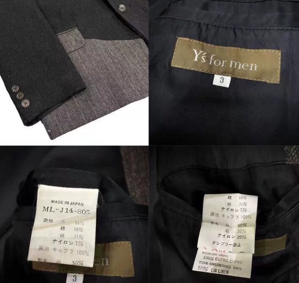 Yohji Yamamoto Y'S For Men Fleece Patchwork - DMC