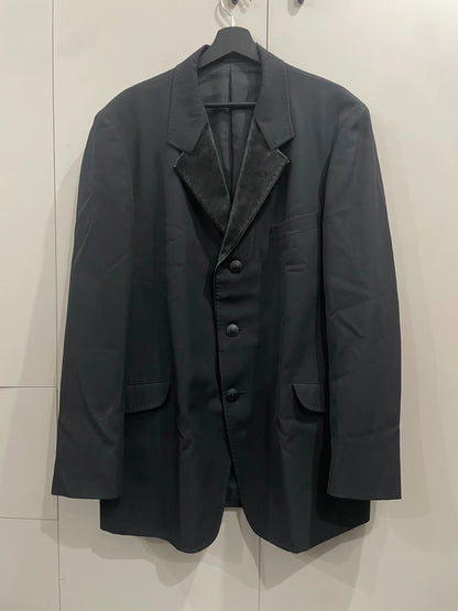 Yohji Yamamoto 2002aw Wings fur collar suit jacket