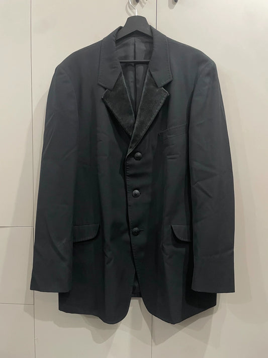 Yohji Yamamoto 2002aw Wings fur collar suit jacket