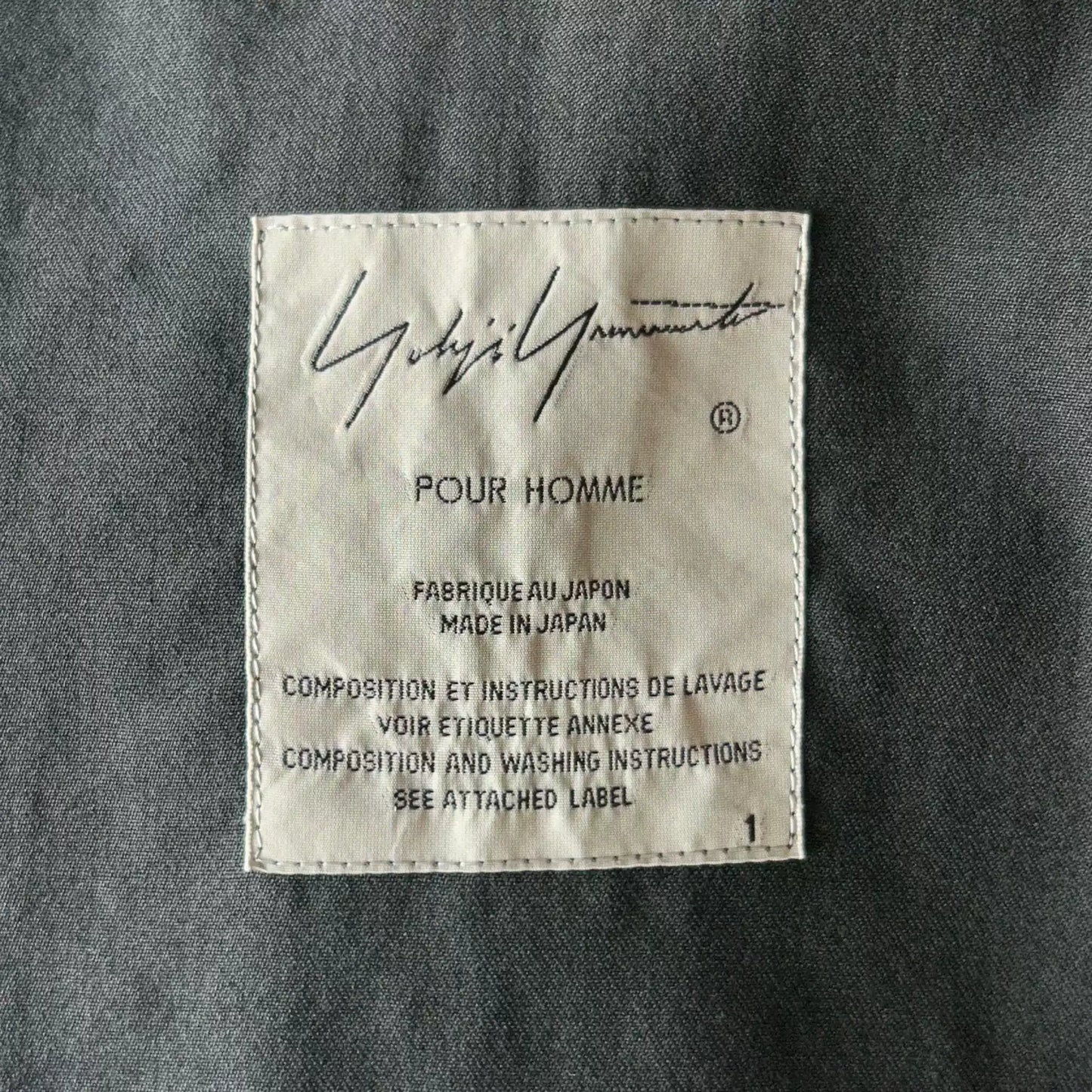 Yohji Yamamoto 17ss Multi-pocket Zip-up Long Blazer