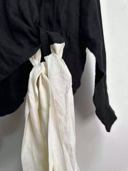 Yohji Yamamoto 1985ss Linen Coat With Streamers
