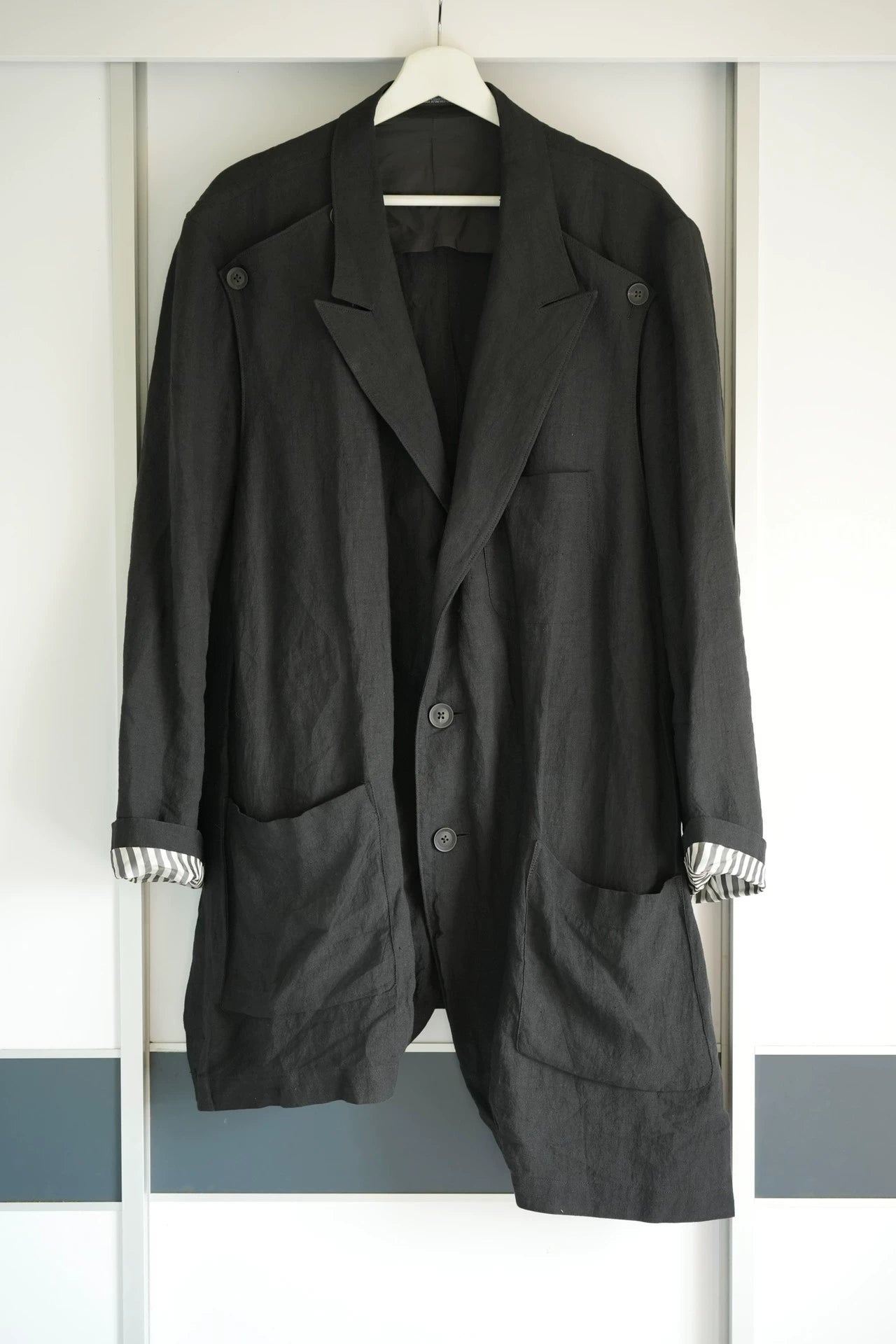 Yohji Yamamoto 21ss brushed suit jacket