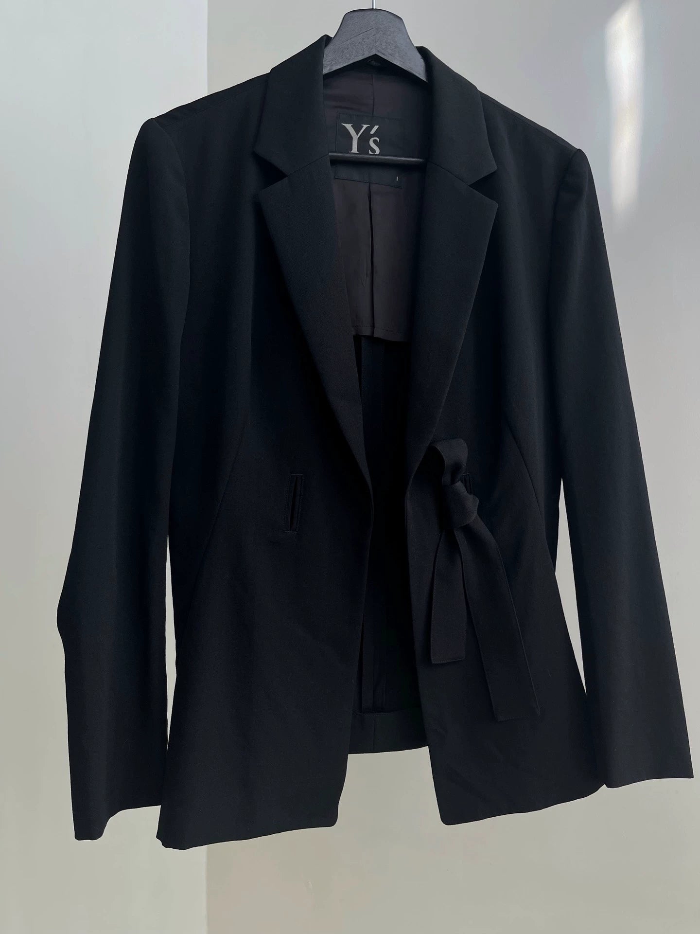 Yohji Yamamoto Y's lace up suit wool jacket