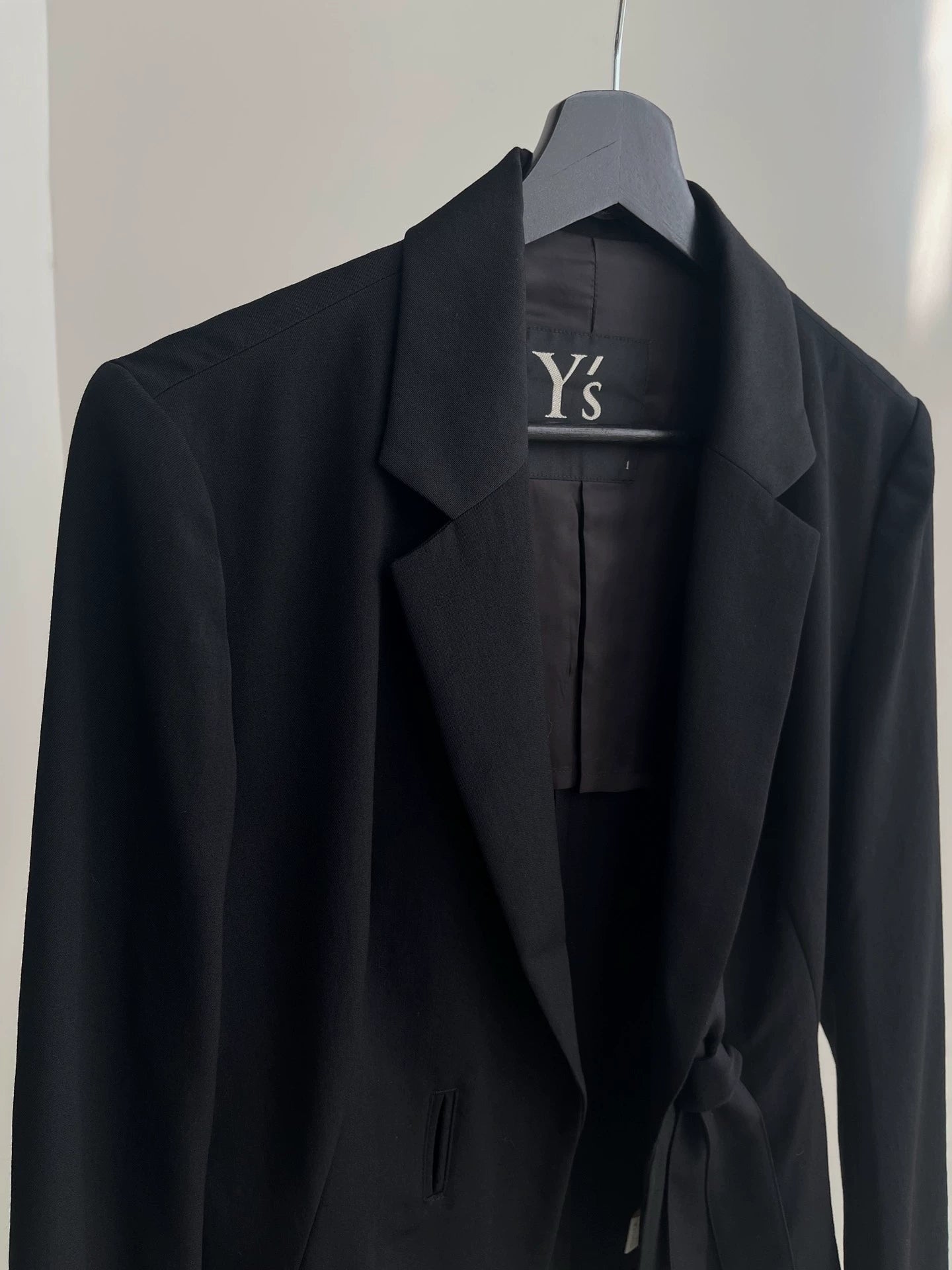 Yohji Yamamoto Y's lace up suit wool jacket