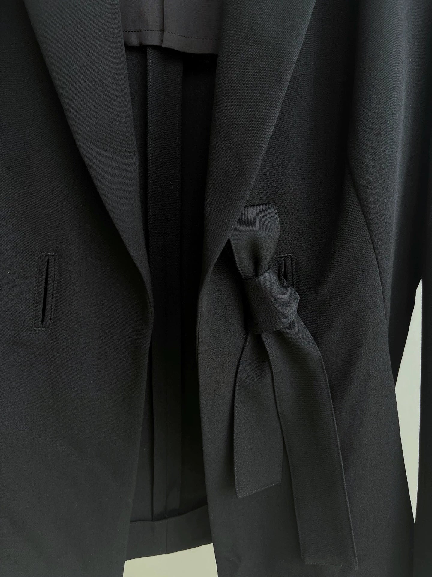 Yohji Yamamoto Y's lace up suit wool jacket