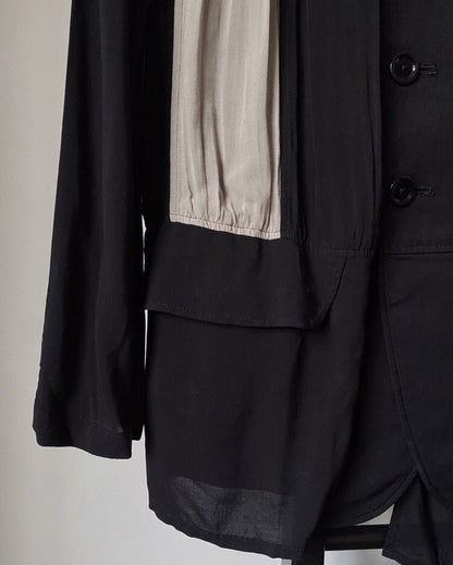 Yohji Yamamoto Pour 13Ss Patchwork Coat - DMC