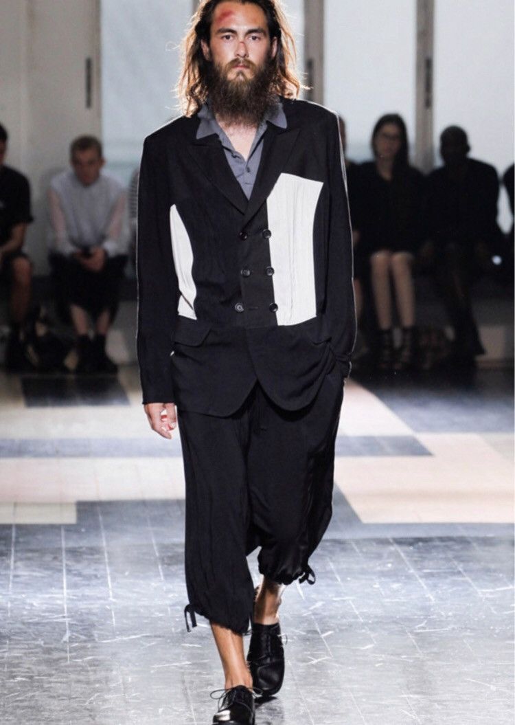 Yohji Yamamoto Pour 13Ss Patchwork Coat - DMC