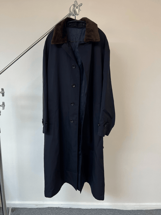 Yohji Yamamoto Homme fur neck coat - DMC