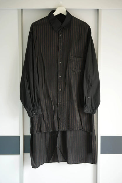 Yohji Yamamoto 18ss striped staff shirt