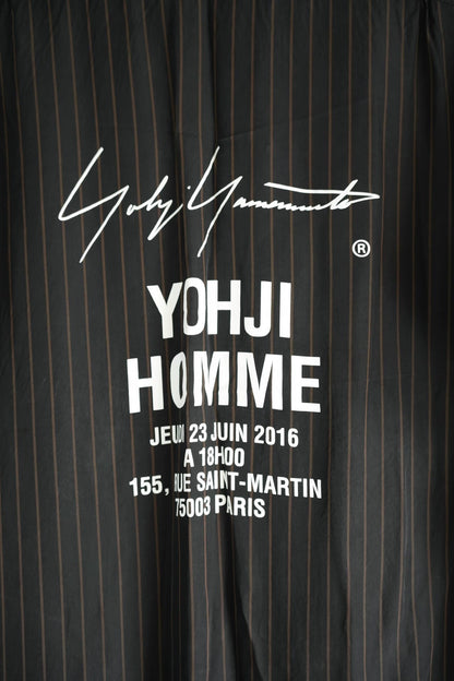 Yohji Yamamoto 18ss striped staff shirt