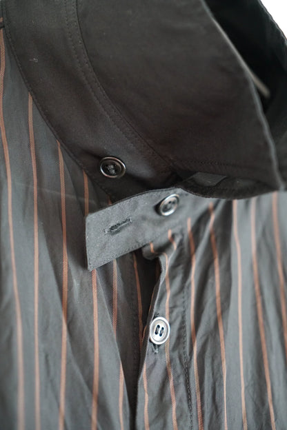 Yohji Yamamoto 18ss striped staff shirt