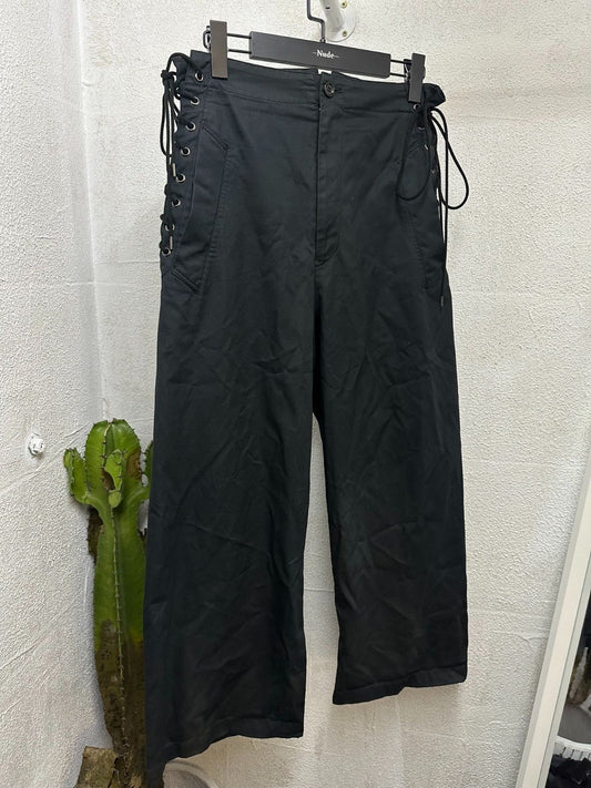 Yohji Yamamoto lace up design cargo pants - DMC