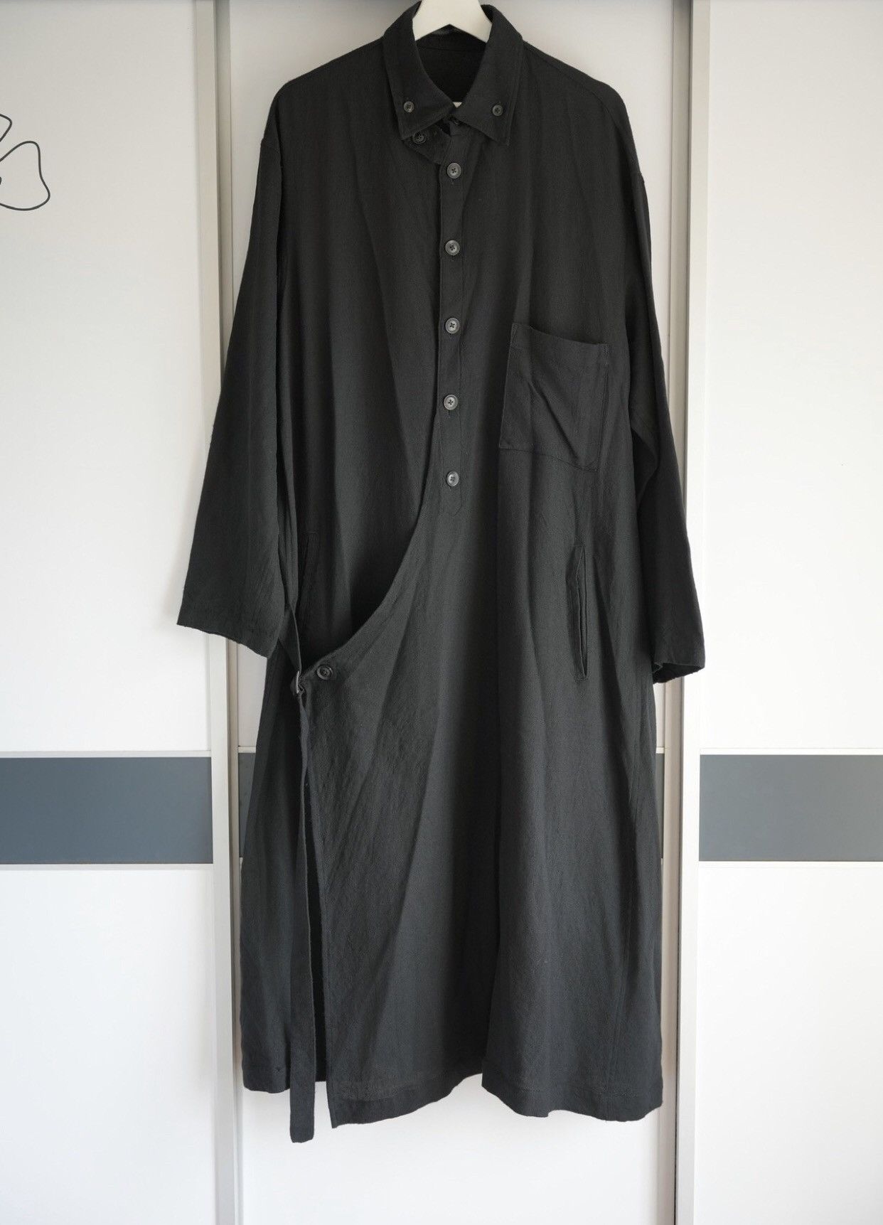 Yohji Yamamoto 18Aw Belt Tibetan Robe Coat - DMC