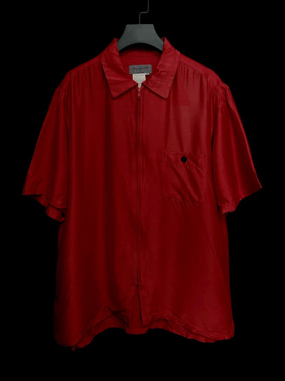 Yohji Yamamoto 04ss Taisho Silk Red Shirt