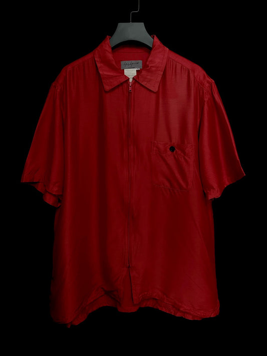 Yohji Yamamoto 04ss Taisho Silk Red Shirt