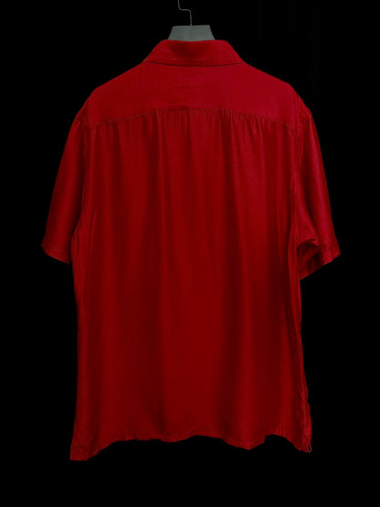 Yohji Yamamoto 04ss Taisho Silk Red Shirt