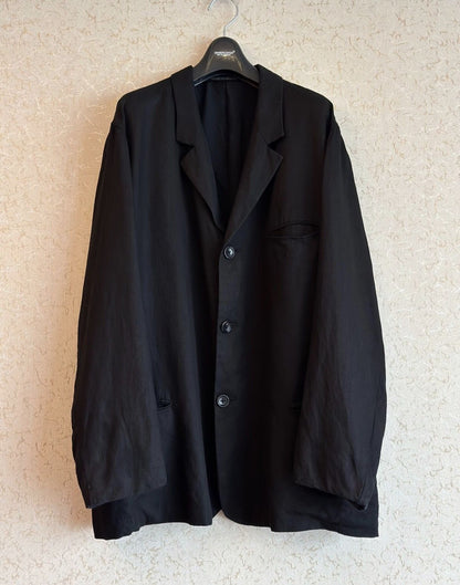 Yohji Yamamoto 98Ss Linen Silhouette Jacket - DMC