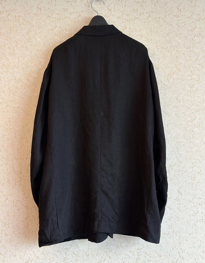 Yohji Yamamoto 98Ss Linen Silhouette Jacket - DMC