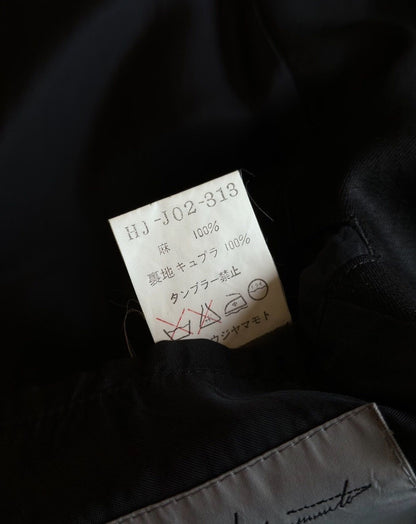 Yohji Yamamoto 98Ss Linen Silhouette Jacket - DMC