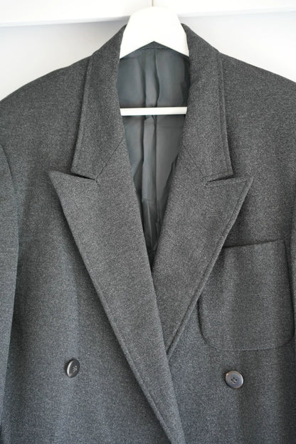 Yohji Yamamoto 88aw Black Grey Double breasted Suit jacket