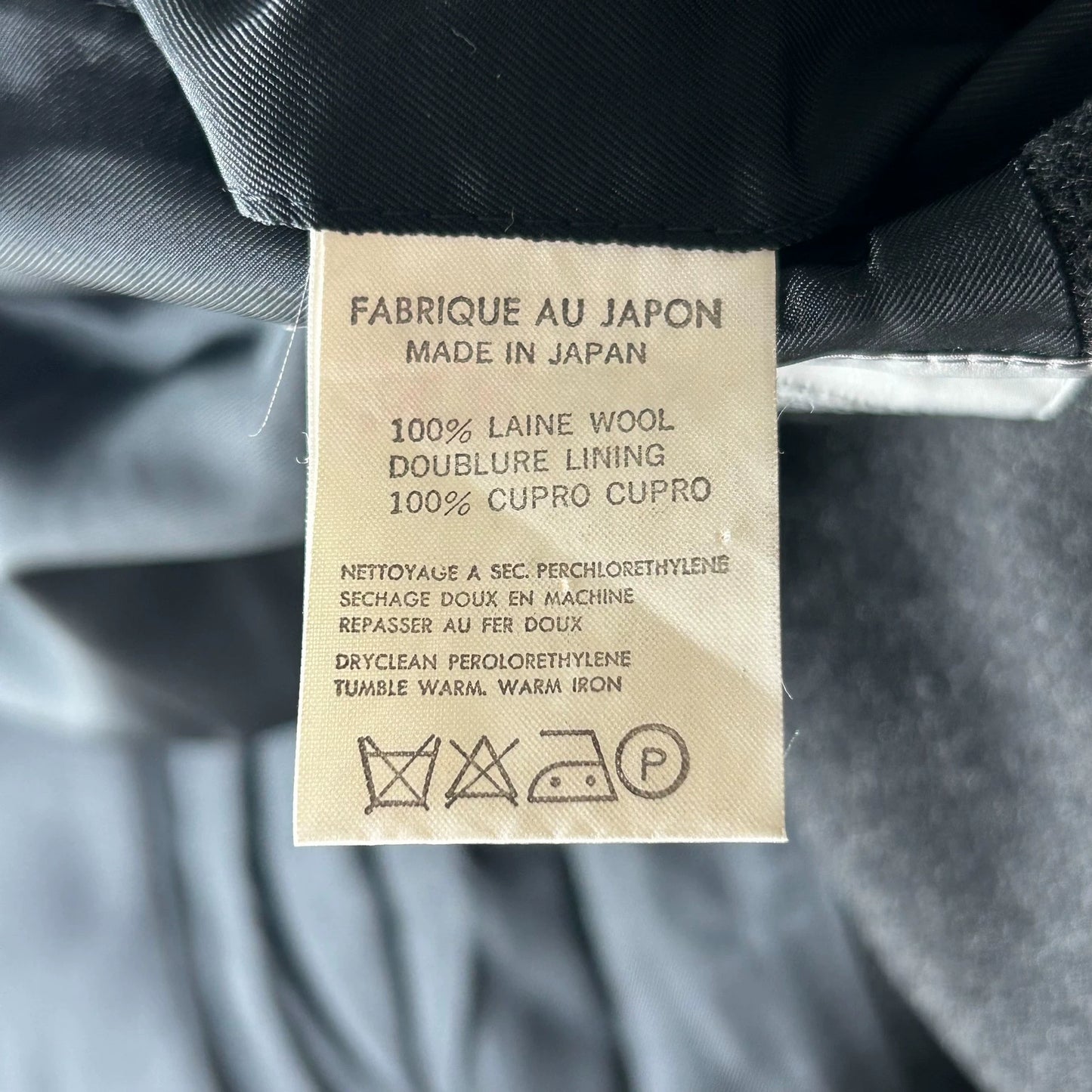 Yohji Yamamoto 88aw Black Grey Double breasted Suit jacket