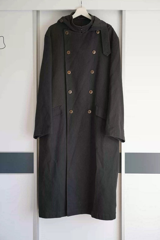 Yohji Yamamoto 96aw Double-breasted Hooded Coat