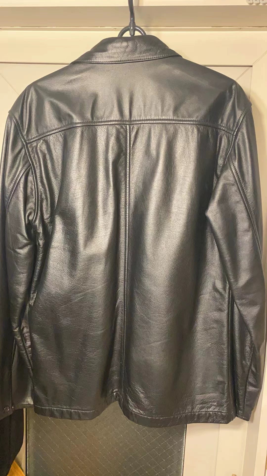 Yohji Yamamoto leather jacket