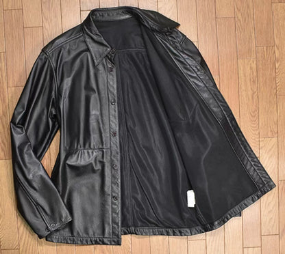 Yohji Yamamoto leather jacket