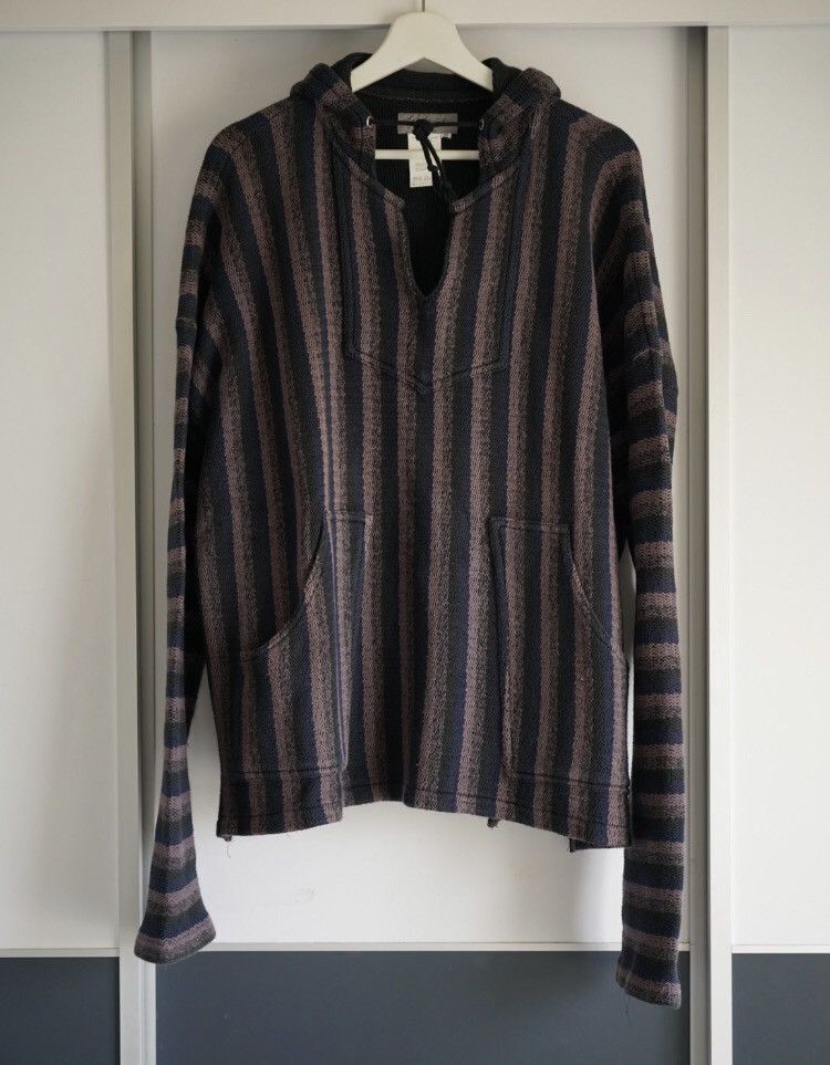 Yohji Yamamoto 98Ss Patterned Striped Hoodie - DMC