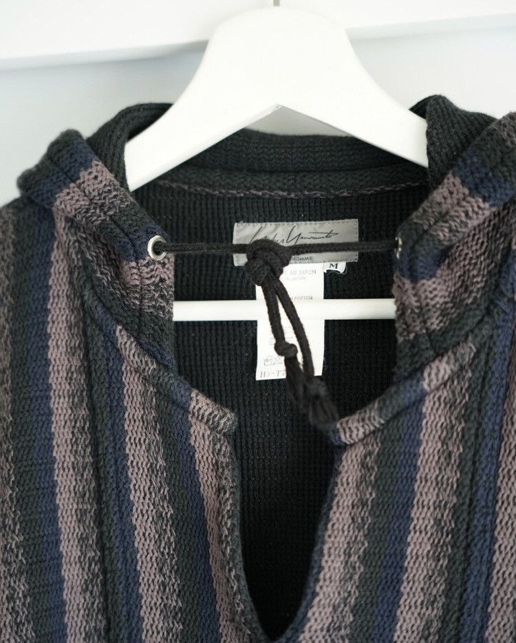 Yohji Yamamoto 98Ss Patterned Striped Hoodie - DMC