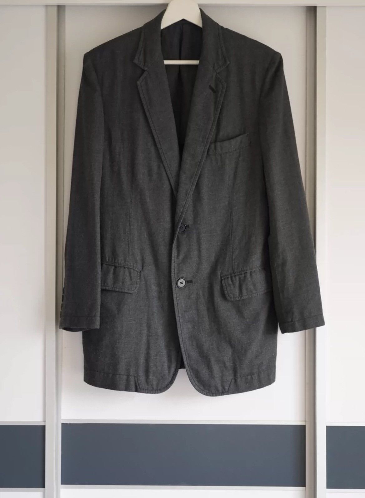 Yohji Yamamoto 12Aw Back Vent Grey Suit - DMC