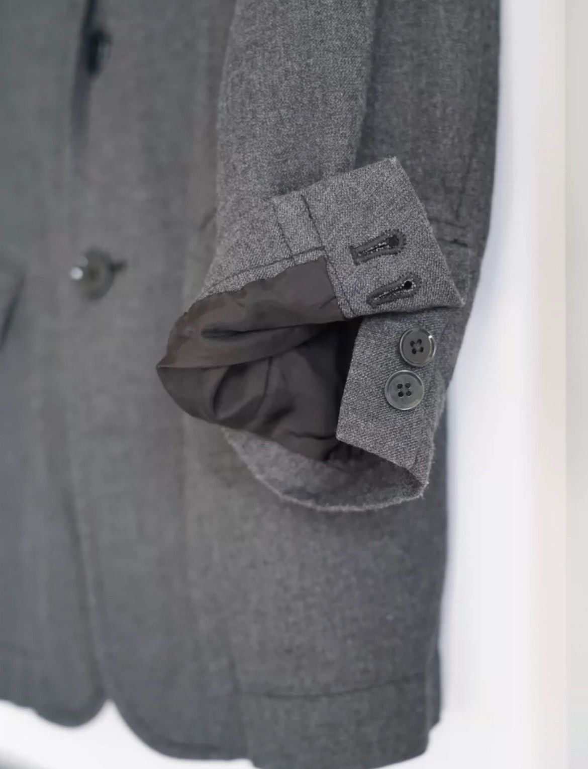 Yohji Yamamoto 12Aw Back Vent Grey Suit - DMC