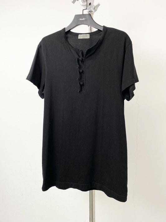 Yohji Yamamoto pour homme Henry neck tee - DMC