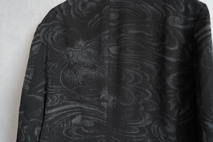 Yohji Yamamoto 22AW Dragon Cloud Full Print Discharge Dyeing jacket