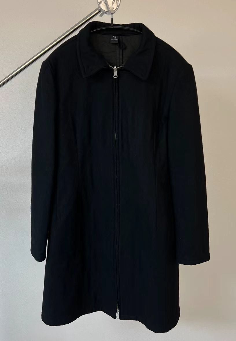 Yohji Yamamoto Ys For Man Wool Zipper Coat Wi - DMC