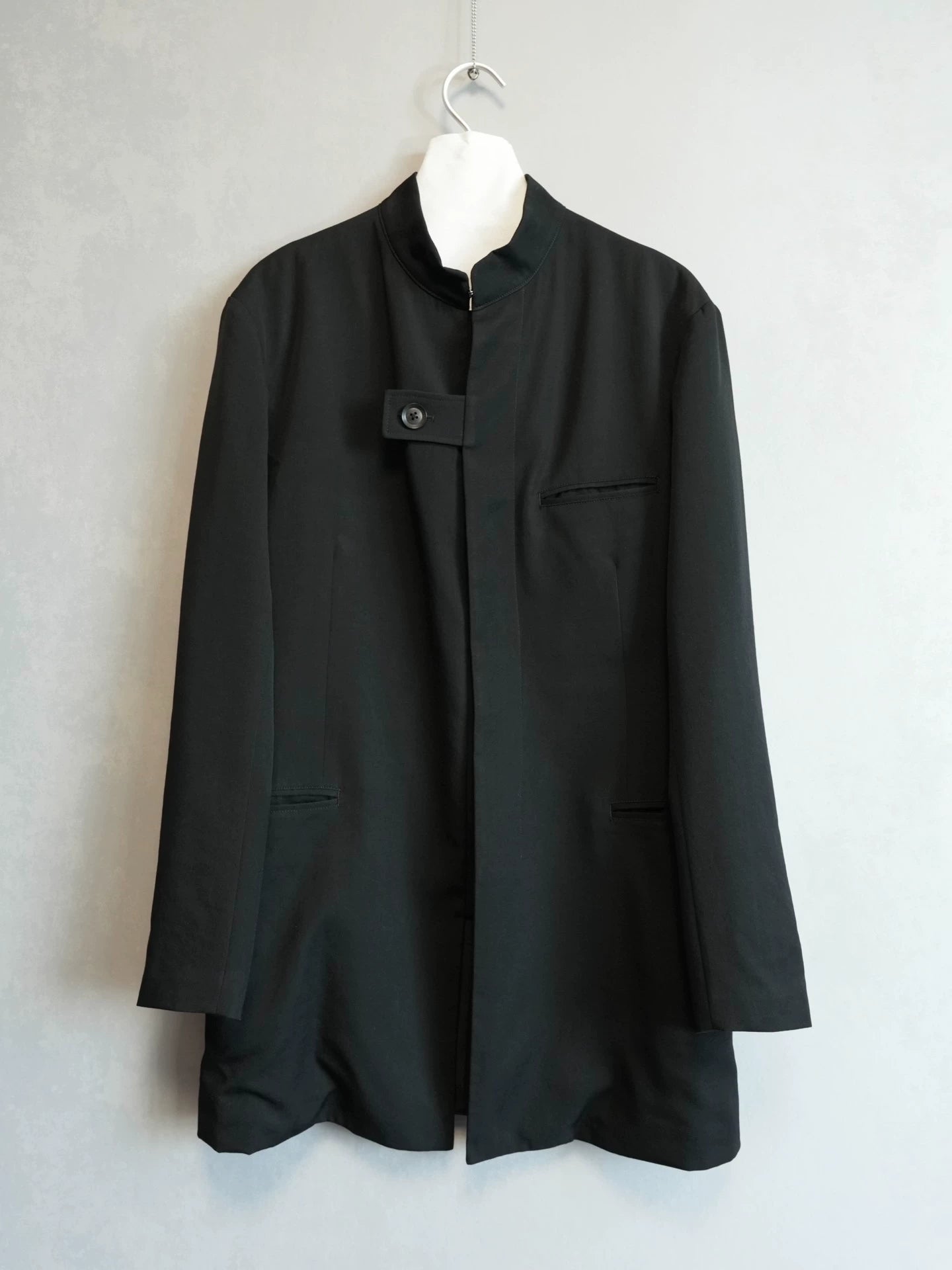 Yohji Yamamoto 18AW hidden button up collar wool jacket