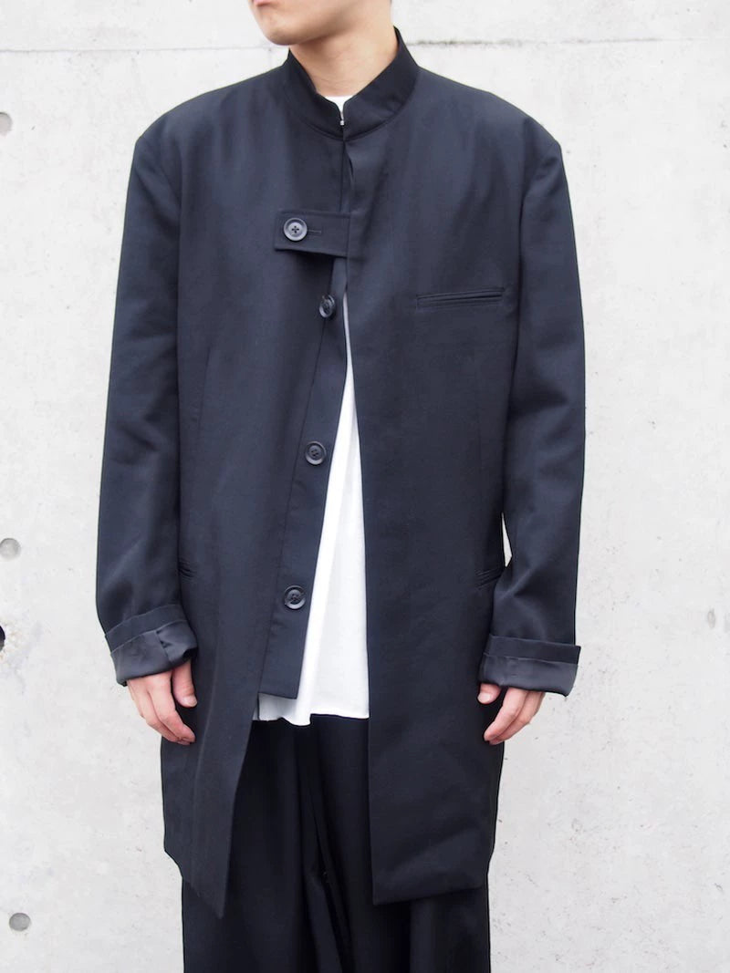 Yohji Yamamoto 18AW hidden button up collar wool jacket