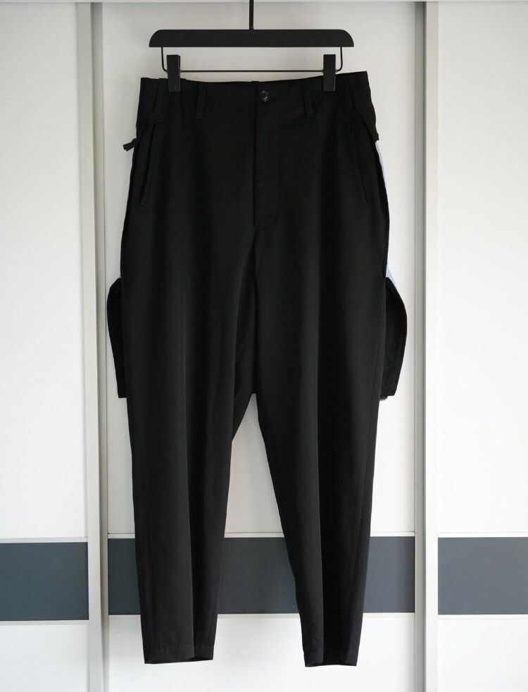 Yohji Yamamoto 17Aw Blue Striped Zipper Pants - DMC